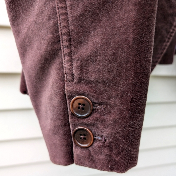 Gorgeous brown Boden velvet blazer Size UK 8, lined, w/ 2 front patch pockets. - Picture 4 of 7
